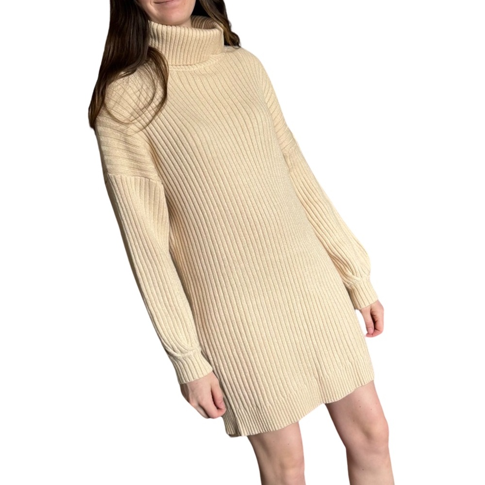 Turtleneck Sweater Dress- Med